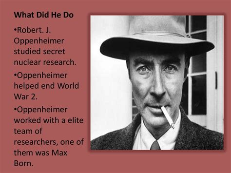 what job did oppenheimer have